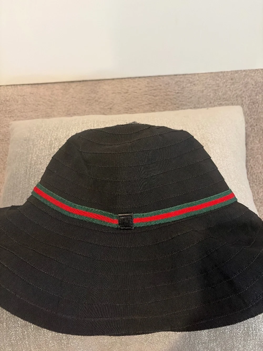 Gucci web sun canvas hat